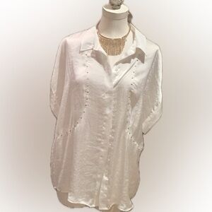 Michael Kors Silky studded short sleeve